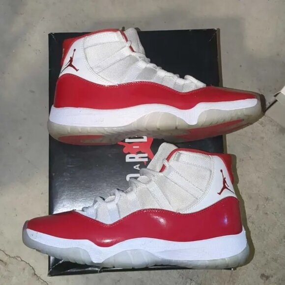 Air Jordan 11 Retro Cherry CT8012 116 Size 10 US Men Used Good Box Fast Ship - Picture 1 of 9